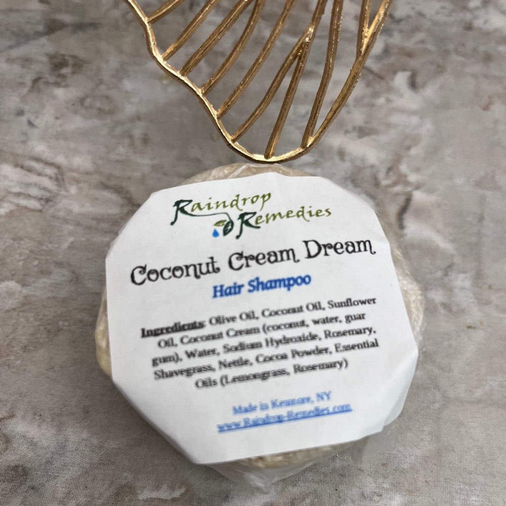 Coconut Cream Dream Shampoo Bar Raindrop Remedies