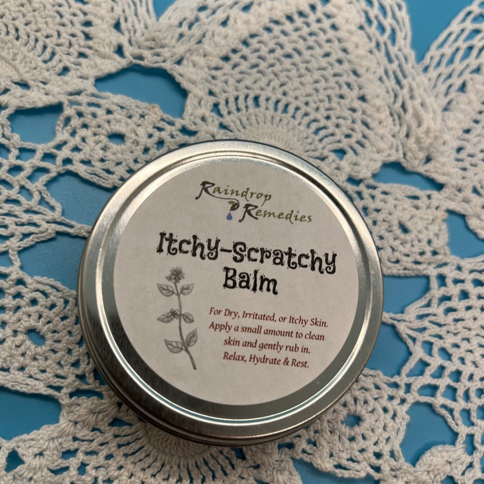 ItchyScratchy Balm for Irritated Skin Raindrop Remedies