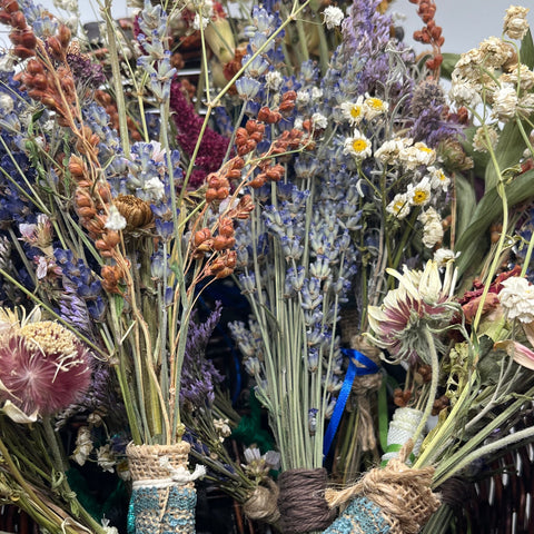 Dried Herb & Flower Bouquet | Raindrop Remedies
