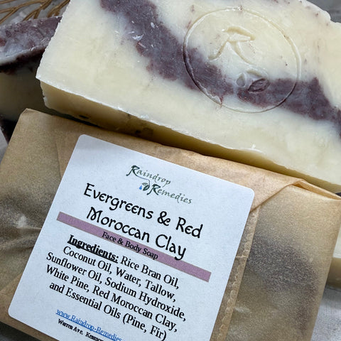 Evergreens_Red_Moroccan_Clay_Soap