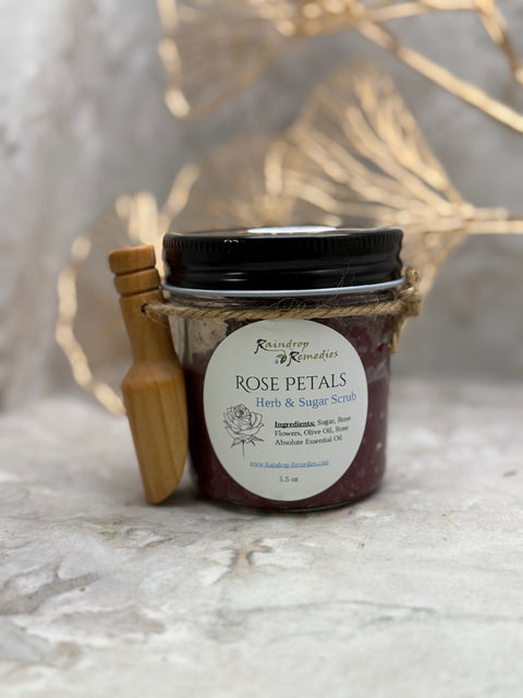 Herb & Sugar Scrubs - Rose Petals