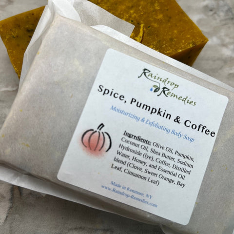 Spice Pumpkin & Coffee Soap - Raindrop Remedies