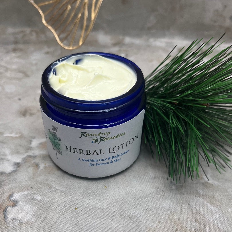 Herbal Face and Body Lotion Raindrop Remedies