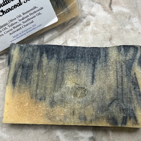 Buttermilk & Charcoal Soap | Raindrop Remedies