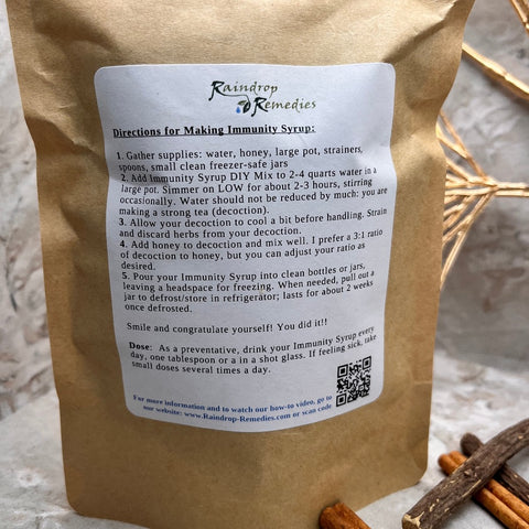 Immunity Syrup DIY Mix Elderberry Syrup Kit | Raindrop Remedies
