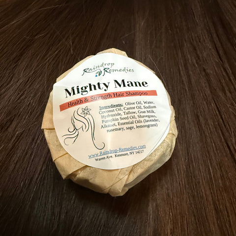 Mightly Mane Shampoo on hair 2