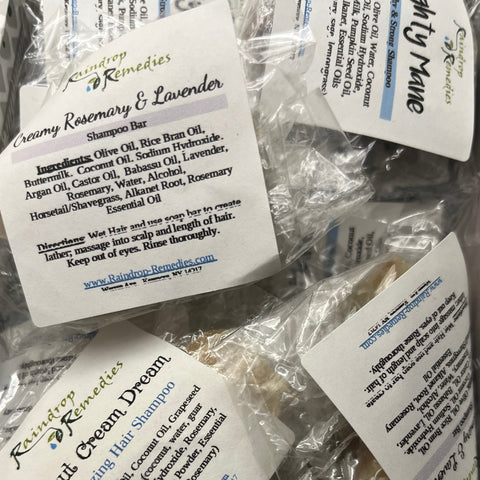 Shampoo Bar Samples |  Raindrop Remedies