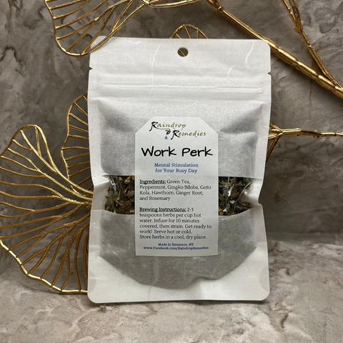 Work Perk Herbal Tea | Raindrop Remedies